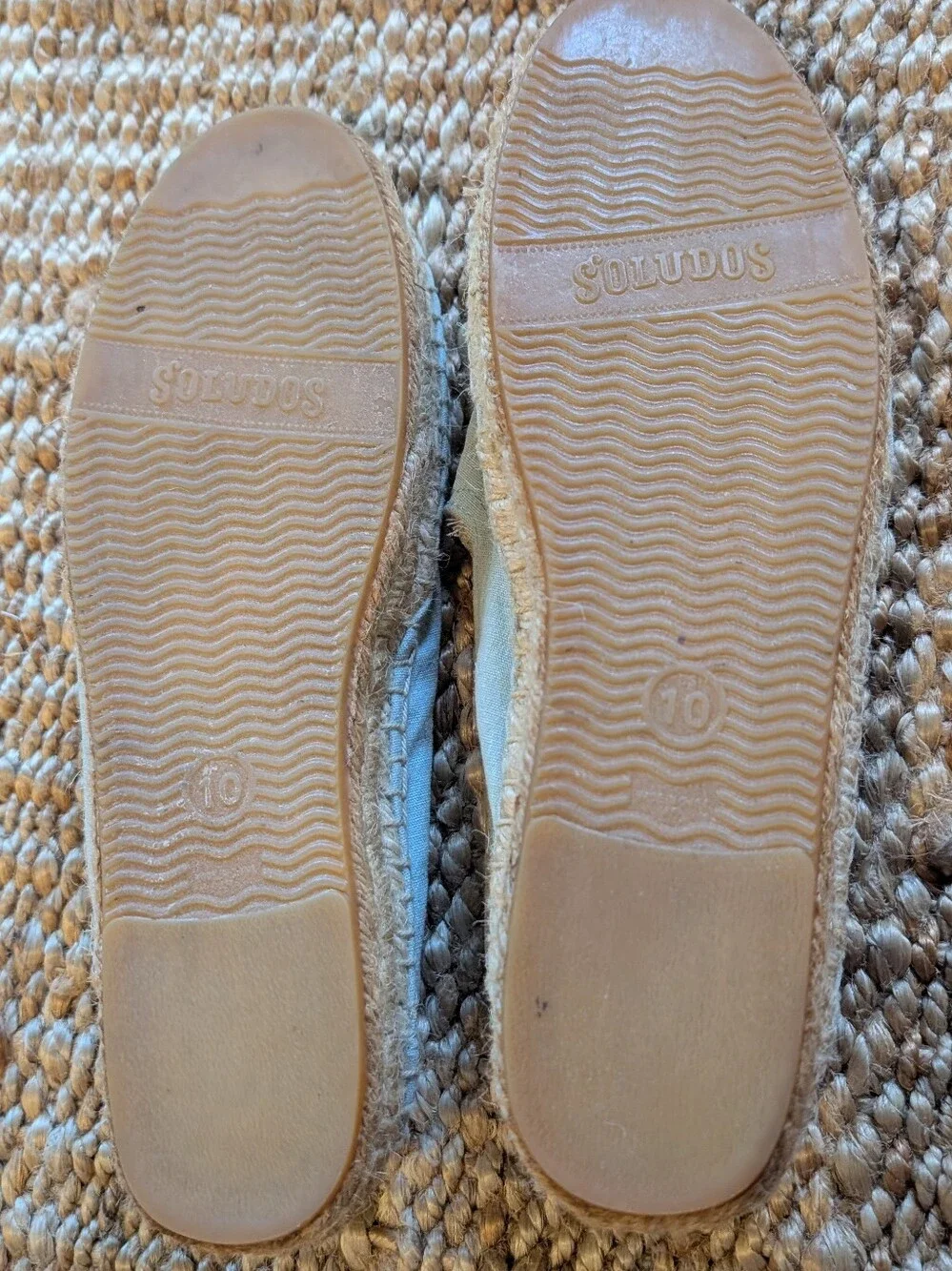 Soludos Light Blue Espadrilles with Champagne & Citrus Embroidery